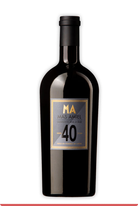 <span style='font-weight: bolder'>40 Ans d'Âge</span><br><small style='color:grey'>Vin Doux Naturel - AOC Maury</small>