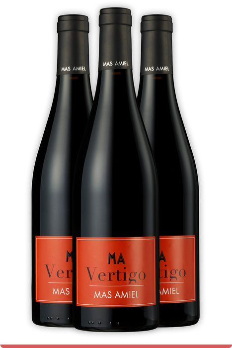 <span style='font-weight: bolder'> Vertigo 2023 (Carton de 3 bouteilles)</span><br><small style='color:grey'> Vin Sec - AOC Côtes du Roussillon</small>
