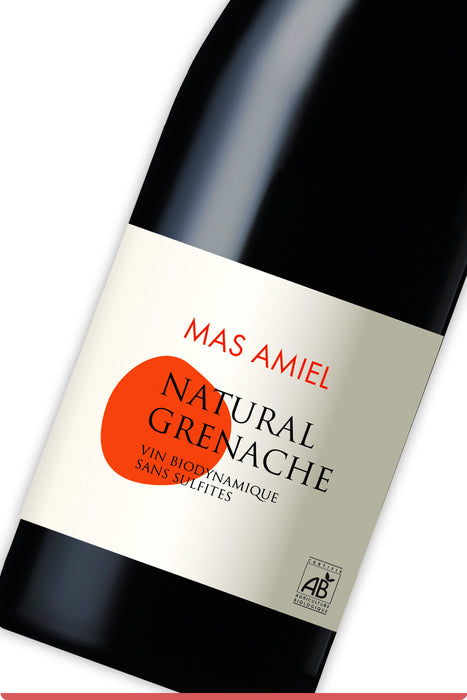 <span style='font-weight: bolder'>Natural Grenache 2021</span><br><small style='color:grey'>Vin Biodynamique et Sans sulfites - IGP Côtes Catalanes</small>