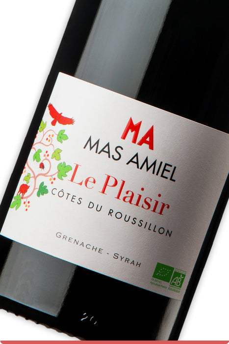 <span style='font-weight: bolder'>Le Plaisir Rouge 2024 </span><br><small style='color:grey'>Vin Sec - Côtes du Roussillon</small>
