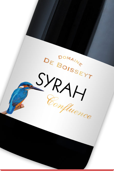 <span style='font-weight: bolder'>Syrah 'Confluence' 2022 </span><br><small style='color:grey'>100% Syrah</small>
