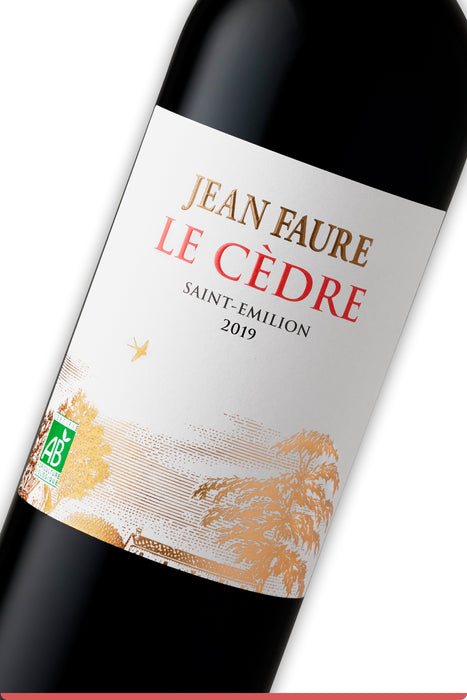 <span style='font-weight: bolder'> Jean Faure LE CEDRE 2019</span><br><small style='color:grey'>Saint-Émilion</small>