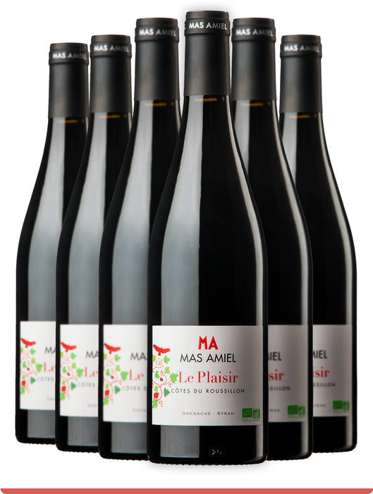 <span style='font-weight: bolder'>Pack Le Plaisir Rouge 2022 (6 bouteilles)</span><br><small style='color:grey'>Vin Sec - Côtes du Roussillon</small>