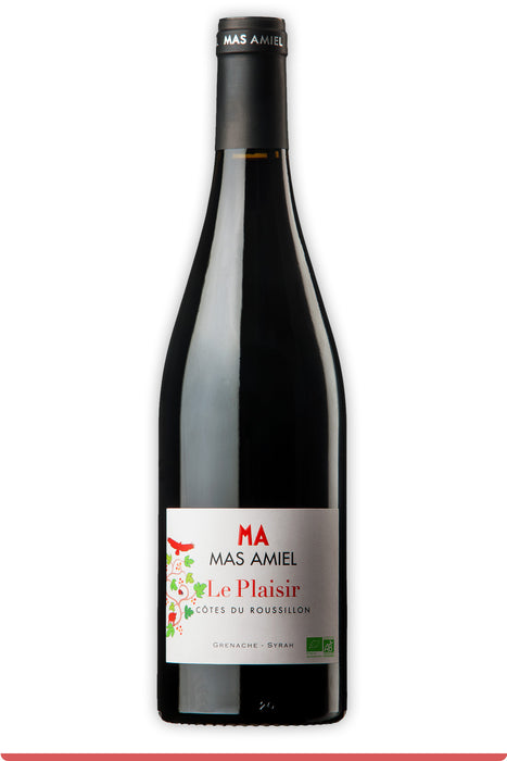 <span style='font-weight: bolder'>Le Plaisir Rouge 2022 </span><br><small style='color:grey'>Vin Sec - Côtes du Roussillon</small>