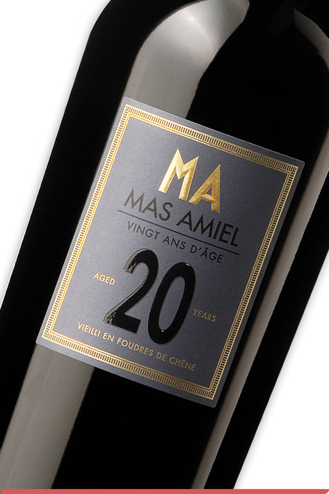 <span style='font-weight: bolder'>20 Ans d'Âge</span><br><small style='color:grey'>Vin Doux Naturel - AOC Maury</small>